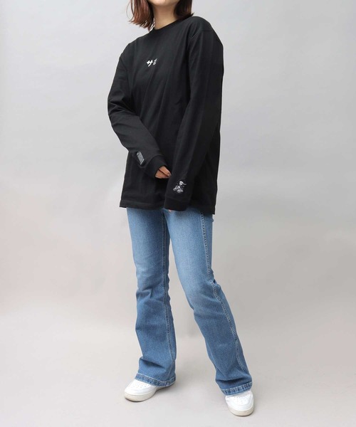 A.M.S.(エーエムエス)の「サ道 刺繍入り 袖リブ ロングスリーブ Tシャツ(Tシャツ/カットソー・メンズ・ブラック/ホワイト/グリーン・XL/L/M)」の6枚目の写真