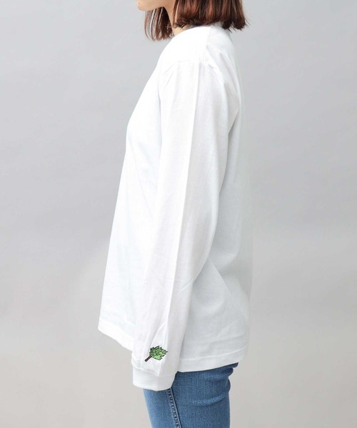 A.M.S.(エーエムエス)の「サ道 刺繍入り 袖リブ ロングスリーブ Tシャツ(Tシャツ/カットソー・メンズ・ブラック/ホワイト/グリーン・XL/L/M)」の12枚目の写真