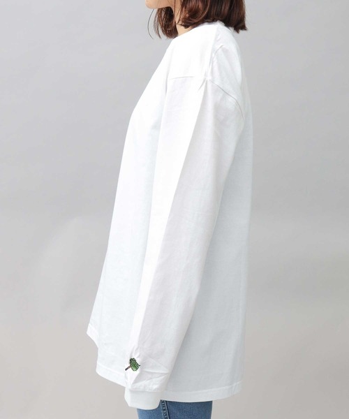 A.M.S.(エーエムエス)の「サ道 刺繍入り 袖リブ ロングスリーブ Tシャツ(Tシャツ/カットソー・メンズ・ブラック/ホワイト/グリーン・XL/L/M)」の8枚目の写真
