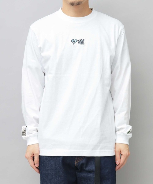 A.M.S.(エーエムエス)の「サ道 刺繍入り 袖リブ ロングスリーブ Tシャツ(Tシャツ/カットソー・メンズ・ブラック/ホワイト/グリーン・XL/L/M)」の19枚目の写真