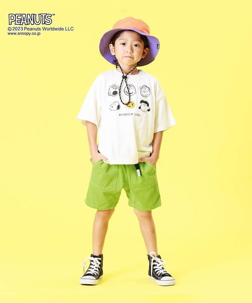 F.O.KIDS(エフオーキッズ)の「F.O.KIDS/エフオーキッズ フレッシュカラーサマーコールパンツ 4分丈(チノパンツ・キッズ・ブルー/ライトグレー/グリーン/ピンク・140/150/130)」の3枚目の写真
