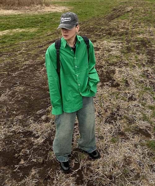 HOLY IN CODE（ホーリーインコード）の「HOLY IN CODE K overfit SHIRT（シャツ/ブラウス・メンズ・グリーン・FREE）」の2枚目の写真