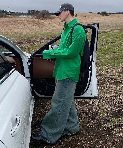 HOLY IN CODE（ホーリーインコード）の「HOLY IN CODE K overfit SHIRT（シャツ/ブラウス・メンズ・グリーン・FREE）」の4枚目の写真