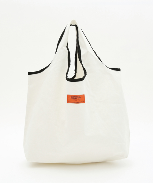 UNIVERSAL OVERALL(ユニバーサルオーバーオール)の「【UNIVERSAL OVERALL / ユニバーサル オーバーオール】パッカブル リバーシブル エコ BAG(トートバッグ・メンズ・オフホワイト/ホワイト/ブラウン/ブラック/エンジ/グリーン/ホワイト系その他/マスタード・フリー)」の1枚目の写真