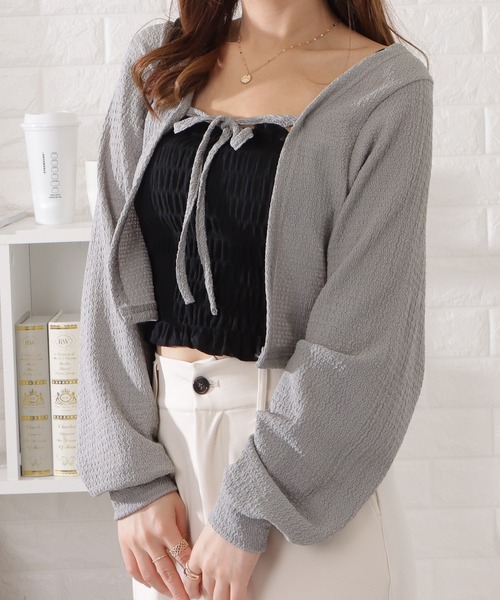 Lace Ladies(レースレディース)の「シャーリングカップインキャミソール(キャミソール・レディース・ホワイト/イエロー/グレー/ブラック・FREE)」の11枚目の写真