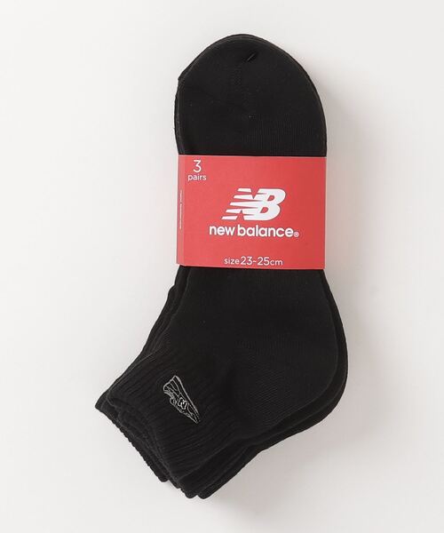 お値下げ❤️新品未使用品♡newbalance×fingercroxx 24.5 New Balance 靴下 ミッドレングス3Pソックス ワッペン メンズ