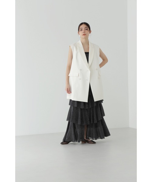 JILL STUART(ジルスチュアート)の「◆コットンダブルクロスジレ(ベスト・レディース・ブラック・SMALL/MEDIUM)」の16枚目の写真