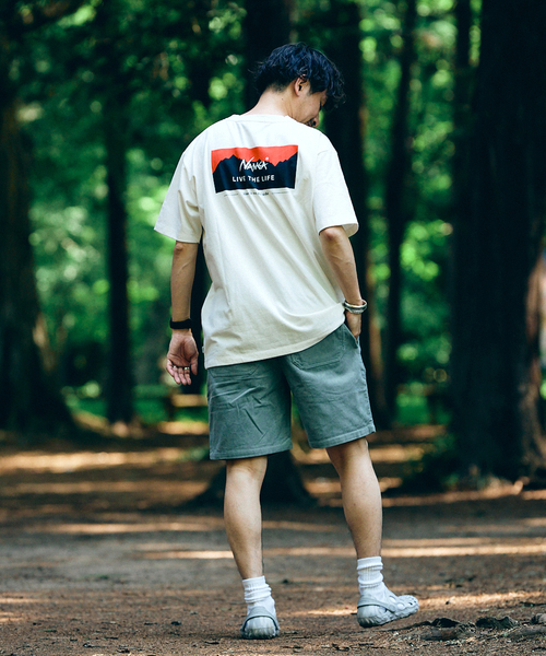 NANGA(ナンガ)の「【NANGA × relume】別注 "LIVE THE LIFE" Tシャツ(Tシャツ/カットソー・メンズ・ブラック/グレー/ホワイト×ホワイト・SMALL/MEDIUM/LARGE)」の17枚目の写真