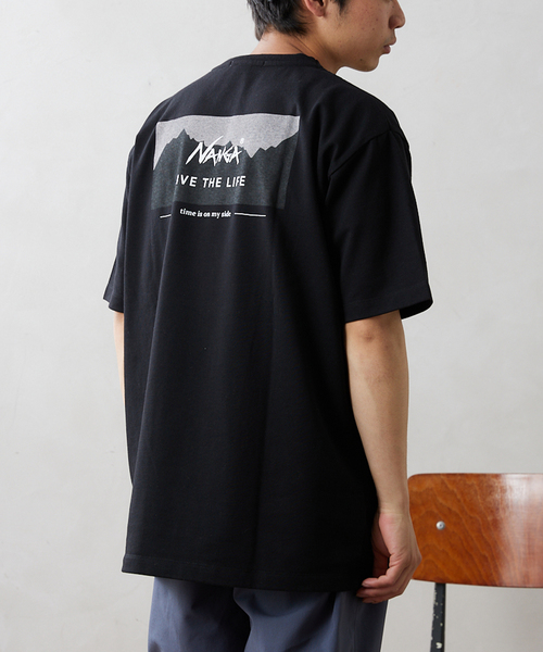 NANGA(ナンガ)の「【NANGA × relume】別注 "LIVE THE LIFE" Tシャツ(Tシャツ/カットソー・メンズ・ブラック/グレー/ホワイト×ホワイト・SMALL/MEDIUM/LARGE)」の20枚目の写真