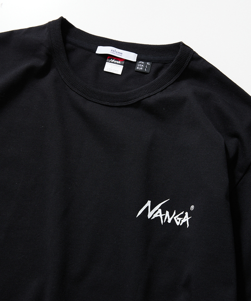 NANGA(ナンガ)の「【NANGA × relume】別注 "LIVE THE LIFE" Tシャツ(Tシャツ/カットソー・メンズ・ブラック/グレー/ホワイト×ホワイト・SMALL/MEDIUM/LARGE)」の22枚目の写真