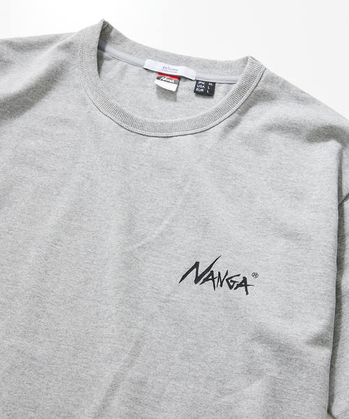 NANGA(ナンガ)の「【NANGA × relume】別注 "LIVE THE LIFE" Tシャツ(Tシャツ/カットソー・メンズ・ブラック/グレー/ホワイト×ホワイト・SMALL/MEDIUM/LARGE)」の4枚目の写真