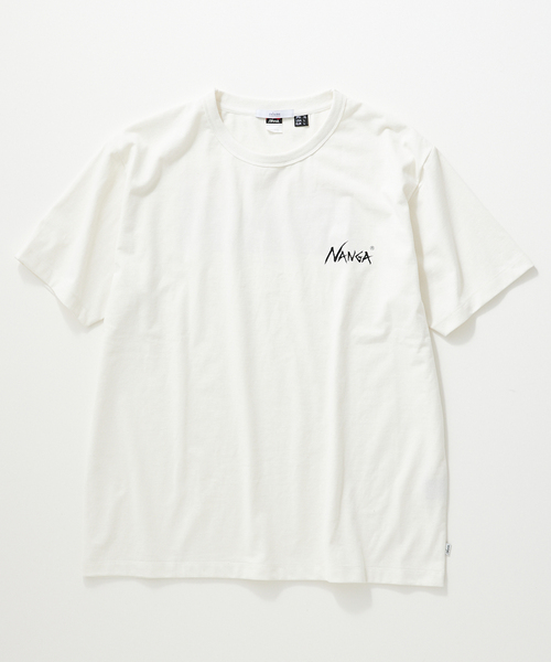 NANGA(ナンガ)の「【NANGA × relume】別注 "LIVE THE LIFE" Tシャツ(Tシャツ/カットソー・メンズ・ブラック/グレー/ホワイト×ホワイト・SMALL/MEDIUM/LARGE)」の7枚目の写真