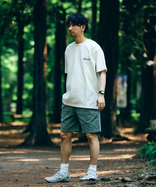 NANGA(ナンガ)の「【NANGA × relume】別注 "LIVE THE LIFE" Tシャツ(Tシャツ/カットソー・メンズ・ブラック/グレー/ホワイト×ホワイト・SMALL/MEDIUM/LARGE)」の12枚目の写真