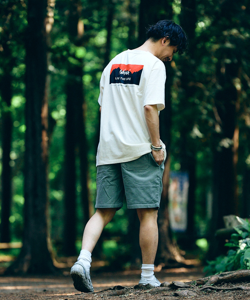 NANGA(ナンガ)の「【NANGA × relume】別注 "LIVE THE LIFE" Tシャツ(Tシャツ/カットソー・メンズ・ブラック/グレー/ホワイト×ホワイト・SMALL/MEDIUM/LARGE)」の13枚目の写真