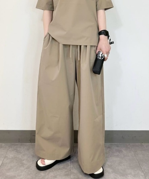 CAMP7(キャンプセブン)の「【CAMP7】イージーワイドパンツ(その他パンツ・レディース・ブラック/グレー/カーキブラウン・M/L)」の2枚目の写真
