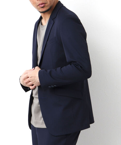 Stutostein Nolley's(シュテットシュタインノーリーズ)の「《セットアップ対応》SUMMER MODERN FIT JK スリムストレッチジャケット(テーラードジャケット・メンズ・ブルー系その他/グレー/ネイビー・S/M/L/XL)」の1枚目の写真