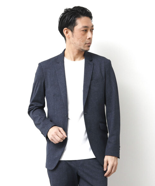 Stutostein Nolley's(シュテットシュタインノーリーズ)の「《セットアップ対応》SUMMER MODERN FIT JK スリムストレッチジャケット(テーラードジャケット・メンズ・ブルー系その他/グレー/ネイビー・S/M/L/XL)」の18枚目の写真
