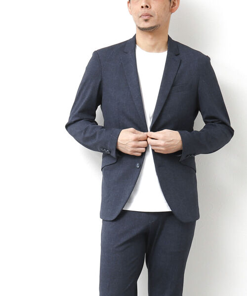 Stutostein Nolley's(シュテットシュタインノーリーズ)の「《セットアップ対応》SUMMER MODERN FIT JK スリムストレッチジャケット(テーラードジャケット・メンズ・ブルー系その他/グレー/ネイビー・S/M/L/XL)」の19枚目の写真