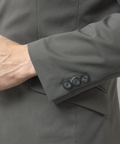 Stutostein Nolley's(シュテットシュタインノーリーズ)の「《セットアップ対応》SUMMER MODERN FIT JK スリムストレッチジャケット(テーラードジャケット・メンズ・ブルー系その他/グレー/ネイビー・S/M/L/XL)」の4枚目の写真