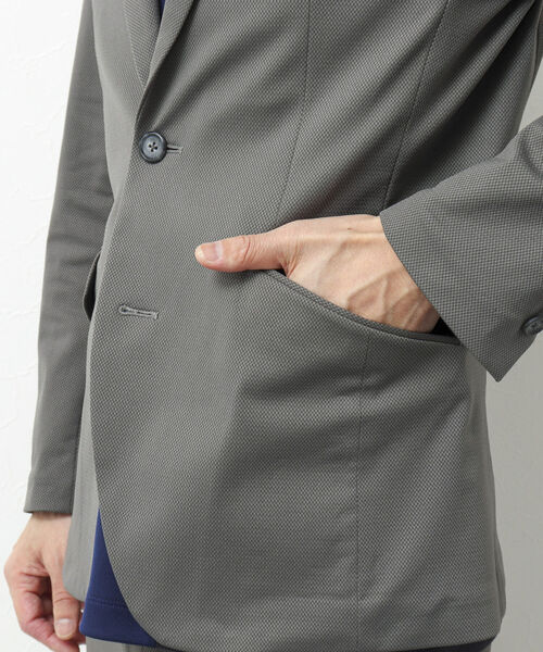 Stutostein Nolley's(シュテットシュタインノーリーズ)の「《セットアップ対応》SUMMER MODERN FIT JK スリムストレッチジャケット(テーラードジャケット・メンズ・ブルー系その他/グレー/ネイビー・S/M/L/XL)」の5枚目の写真