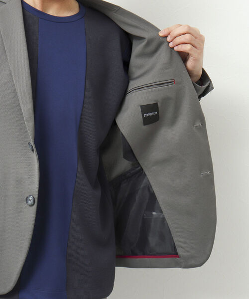 Stutostein Nolley's(シュテットシュタインノーリーズ)の「《セットアップ対応》SUMMER MODERN FIT JK スリムストレッチジャケット(テーラードジャケット・メンズ・ブルー系その他/グレー/ネイビー・S/M/L/XL)」の6枚目の写真