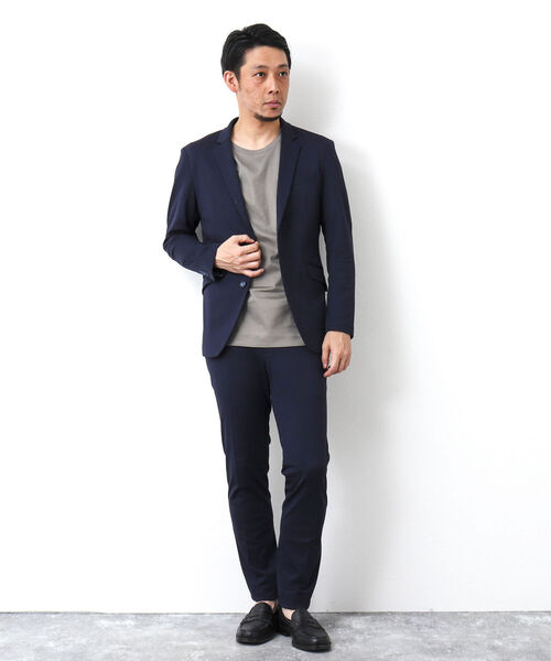 Stutostein Nolley's(シュテットシュタインノーリーズ)の「《セットアップ対応》SUMMER MODERN FIT JK スリムストレッチジャケット(テーラードジャケット・メンズ・ブルー系その他/グレー/ネイビー・S/M/L/XL)」の8枚目の写真