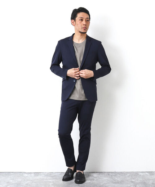 Stutostein Nolley's(シュテットシュタインノーリーズ)の「《セットアップ対応》SUMMER MODERN FIT JK スリムストレッチジャケット(テーラードジャケット・メンズ・ブルー系その他/グレー/ネイビー・S/M/L/XL)」の9枚目の写真