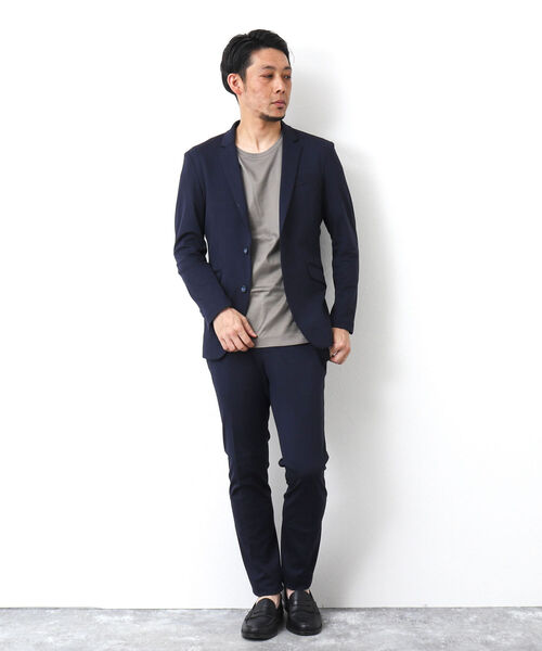 Stutostein Nolley's(シュテットシュタインノーリーズ)の「《セットアップ対応》SUMMER MODERN FIT JK スリムストレッチジャケット(テーラードジャケット・メンズ・ブルー系その他/グレー/ネイビー・S/M/L/XL)」の10枚目の写真