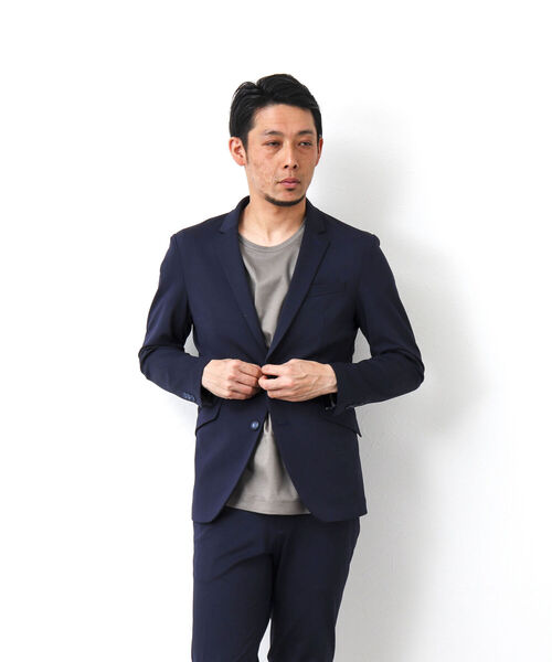 Stutostein Nolley's(シュテットシュタインノーリーズ)の「《セットアップ対応》SUMMER MODERN FIT JK スリムストレッチジャケット(テーラードジャケット・メンズ・ブルー系その他/グレー/ネイビー・S/M/L/XL)」の12枚目の写真