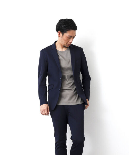 Stutostein Nolley's(シュテットシュタインノーリーズ)の「《セットアップ対応》SUMMER MODERN FIT JK スリムストレッチジャケット(テーラードジャケット・メンズ・ブルー系その他/グレー/ネイビー・S/M/L/XL)」の13枚目の写真