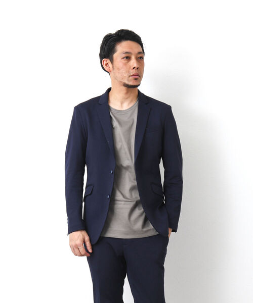 Stutostein Nolley's(シュテットシュタインノーリーズ)の「《セットアップ対応》SUMMER MODERN FIT JK スリムストレッチジャケット(テーラードジャケット・メンズ・ブルー系その他/グレー/ネイビー・S/M/L/XL)」の16枚目の写真