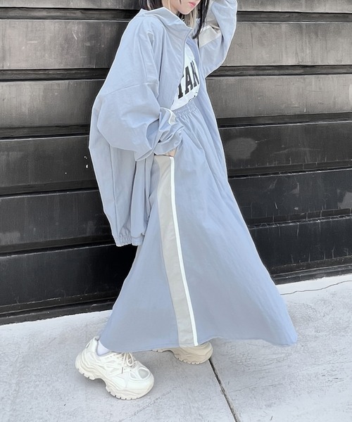 Figments（フィグメンツ）の「トラックスカート（スカート・レディース・サックスブルー/ブラック・FREE）」の15枚目の写真