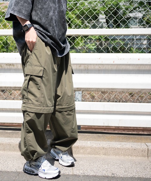 WEGO(ウィゴー)の「WEGO/2wayリップストップカーゴパンツ(カーゴパンツ・メンズ・カーキ/ブラック/ベージュ/グレー・MEDIUM/LARGE)」の17枚目の写真