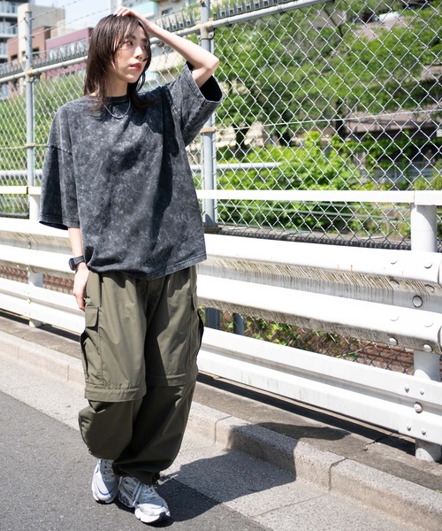 WEGO(ウィゴー)の「WEGO/2wayリップストップカーゴパンツ(カーゴパンツ・メンズ・カーキ/ブラック/ベージュ/グレー・MEDIUM/LARGE)」の19枚目の写真