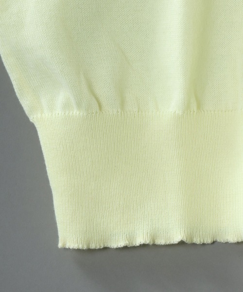 SITRY(シトリー)の「skipper knit big polo/スキッパー ニット ビッグ ポロシャツ(ポロシャツ・メンズ・ブラック/アイボリー/イエロー/ブラウン・M/L)」の6枚目の写真