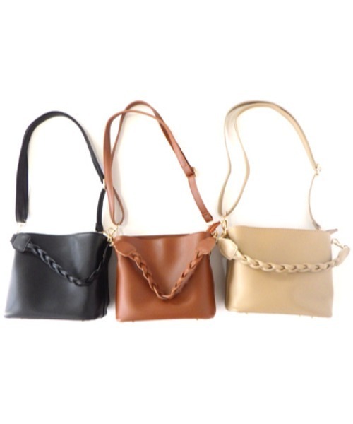 AVALON(U.Q)（アバロン）の「2ハンドルメッシュトート＆ショルダーバッグ（ショルダーバッグ・レディース・ベージュ/ブラック・FREE）」の3枚目の写真