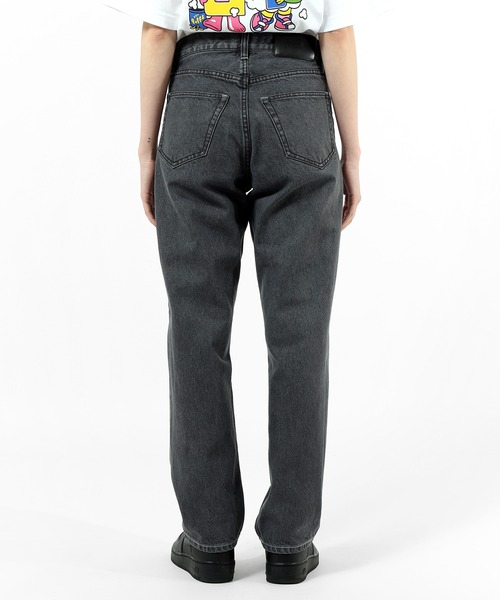 hufオリーブグリーン ストレートデニムパンツ HUF ジーンズ CROMER WASHED PANT / ハフ デニムパンツ メンズ