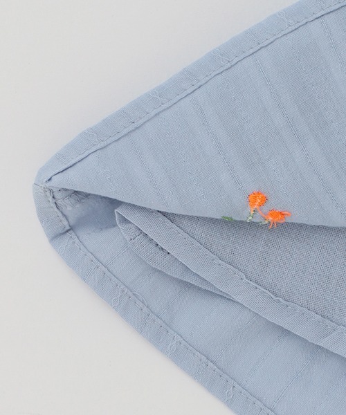 petit main（プティマイン）の「【抗菌防臭】チェリー刺繍セットアップ（アンサンブル・キッズ・オフホワイト/ピンク/ライトブルー・80ｃｍ/70cm）」の8枚目の写真