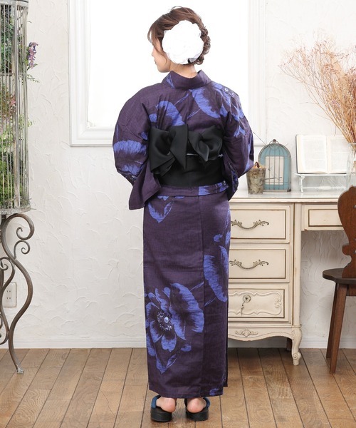 C.R.E.A.M（クリーム）の「平帯で浴衣美人に！昭和レトロの夕涼み浴衣3点セット(浴衣・平帯・下駄)（浴衣・レディース・その他1/その他2/その他3/その他4・FREE）」の22枚目の写真