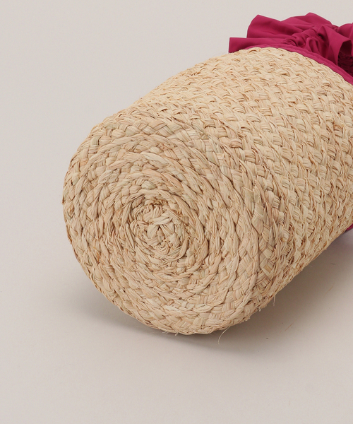 LE TALON（ルタロン）の「LE TALON フリルハンドルカゴBAG（かごバッグ・レディース・ブラック/ピンク/グリーン・FREE）」の6枚目の写真