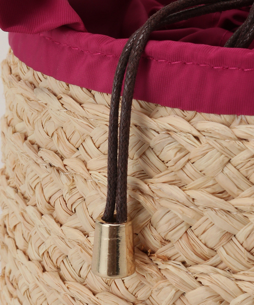 LE TALON（ルタロン）の「LE TALON フリルハンドルカゴBAG（かごバッグ・レディース・ブラック/ピンク/グリーン・FREE）」の11枚目の写真