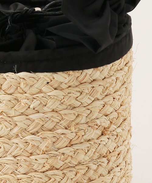 LE TALON（ルタロン）の「LE TALON フリルハンドルカゴBAG（かごバッグ・レディース・ブラック/ピンク/グリーン・FREE）」の12枚目の写真