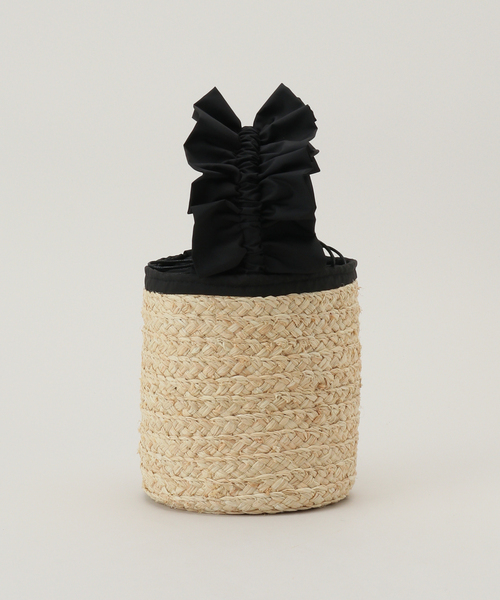 LE TALON（ルタロン）の「LE TALON フリルハンドルカゴBAG（かごバッグ・レディース・ブラック/ピンク/グリーン・FREE）」の16枚目の写真