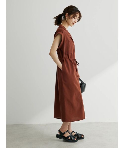 Ameri VINTAGE 2WAY JEANNETTE ORDINARY LINE DRESS サイズM