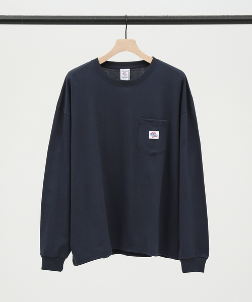 JEMORGAN(ジェーイーモーガン)の「【JEMORGAN /ジェーイーモーガン】ヘビーウエイトドロップショルダーポケ付きロンT(Tシャツ/カットソー・メンズ・ライトグレー/ブラック/ホワイト/ベージュ/ネイビー/ピンク/グリーン・M/L/LL)」の7枚目の写真