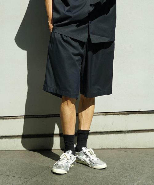UNIIT(ユニット)の「【UNIIT/ユニット】 ポリエステルツイル ワイドシルエット ショートパンツ セットアップ対応可能アイテム イージーケア 吸水速乾(その他パンツ・メンズ・ブラック/ブルー系その他・MEDIUM/LARGE)」の17枚目の写真