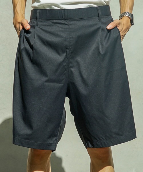 UNIIT(ユニット)の「【UNIIT/ユニット】 ポリエステルツイル ワイドシルエット ショートパンツ セットアップ対応可能アイテム イージーケア 吸水速乾(その他パンツ・メンズ・ブラック/ブルー系その他・MEDIUM/LARGE)」の20枚目の写真