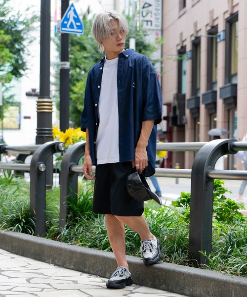 UNIIT(ユニット)の「【UNIIT/ユニット】 ポリエステルツイル ワイドシルエット ショートパンツ セットアップ対応可能アイテム イージーケア 吸水速乾(その他パンツ・メンズ・ブラック/ブルー系その他・MEDIUM/LARGE)」の10枚目の写真