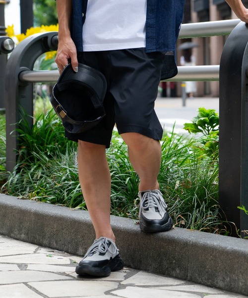 UNIIT(ユニット)の「【UNIIT/ユニット】 ポリエステルツイル ワイドシルエット ショートパンツ セットアップ対応可能アイテム イージーケア 吸水速乾(その他パンツ・メンズ・ブラック/ブルー系その他・MEDIUM/LARGE)」の11枚目の写真
