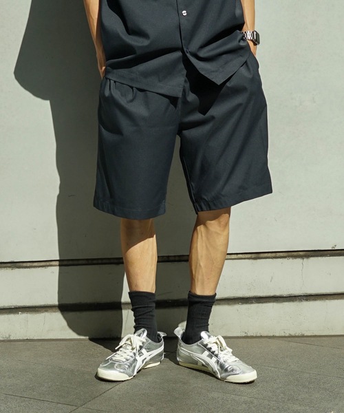 UNIIT(ユニット)の「【UNIIT/ユニット】 ポリエステルツイル ワイドシルエット ショートパンツ セットアップ対応可能アイテム イージーケア 吸水速乾(その他パンツ・メンズ・ブラック/ブルー系その他・MEDIUM/LARGE)」の16枚目の写真